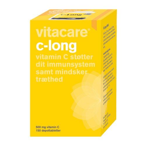 C Long 500 Mg - 150 Tabletter fra Vitacare