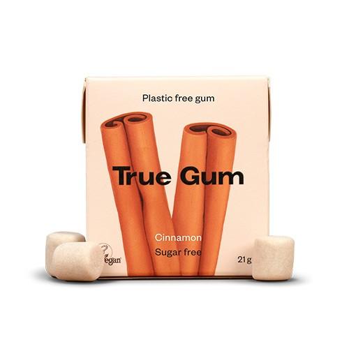 Kanel Tyggegummi 21 Gram fra True Gum - Økologisk Snack