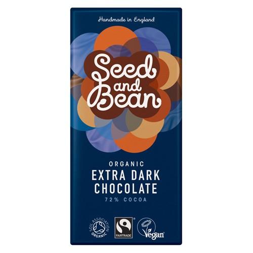 Økologisk Mørk Chokolade 72% - 75 Gram fra Seed & Bean