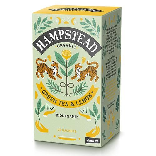 Økologisk Grøn Te med Citron - 20 Breve fra Hampstead