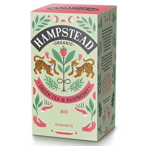 Økologisk Grøn Te med Hindbær - 20 Breve fra Hampstead