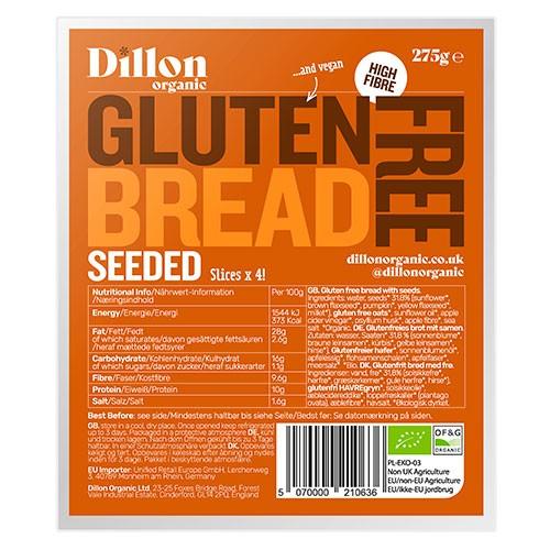 Økologisk Glutenfrit Brød Med Frø - 275 Gram