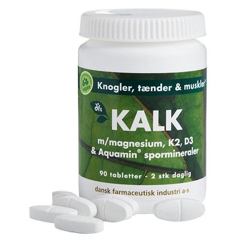 Kalk med Magnesium, K2, D3 & Spormineraler - 90 Tabletter