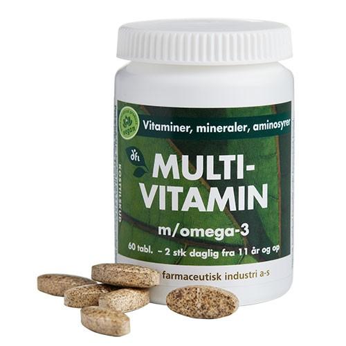 Multivitamin 60 Tabletter fra Grønne Dfi Vitaminer - Tilbud!