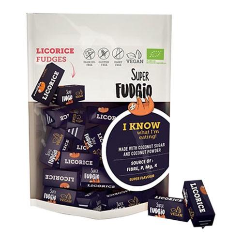 Økologiske Lakridskarameller - 150 Gram fra Super Fudgio