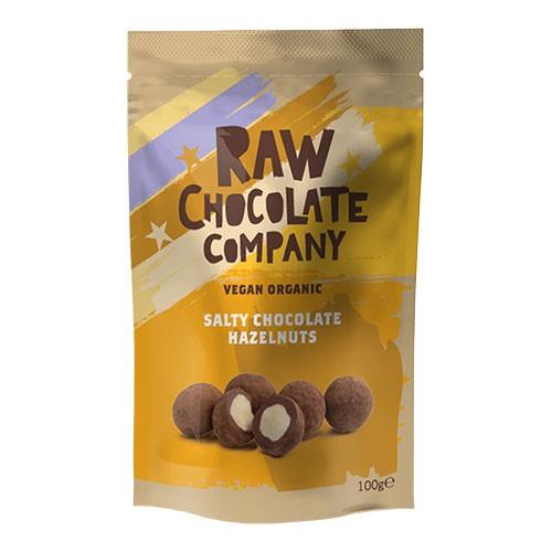 Økologiske Rå Chokolade Hasselnødder - 100 Gram