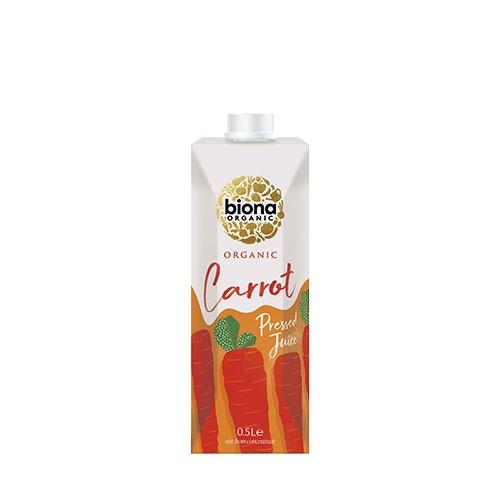 Økologisk Gulerodssaft 500 Ml fra Biona Organic