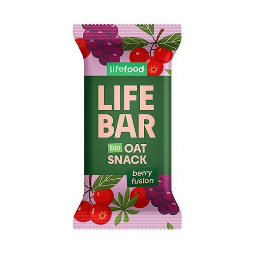 Lifebar Havre Snack Berry Fusion - Økologisk 40g