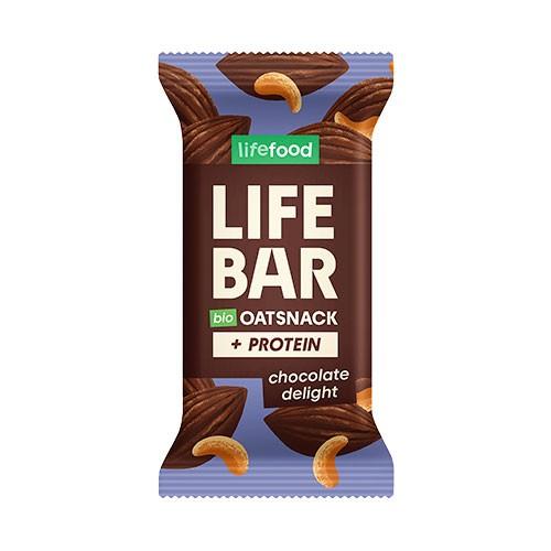 Lifebar Havre Snack Protein Chokolade Delight - Økologisk 40g