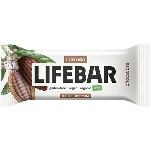 Lifebar Chocolate Raw Økologisk - 40 Gram fra Lifefood