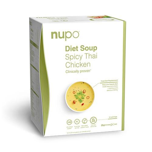 Krydret Thai Kylling Diætsuppe - 384 Gram fra Nupo