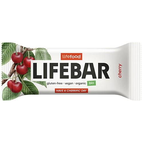 Lifebar Kirsebær Raw Økologisk - 40 Gram Snackbar