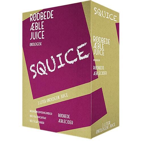 Økologisk Rødbede Æblejuice - 3 Liter fra Squice