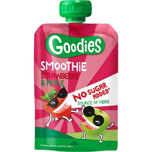 Jordbær & Æble Smoothie 100 Gram fra Goodies
