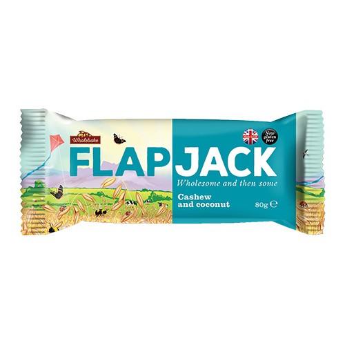 Flapjack med Cashew og Kokos - 80 Gram fra Wholebake