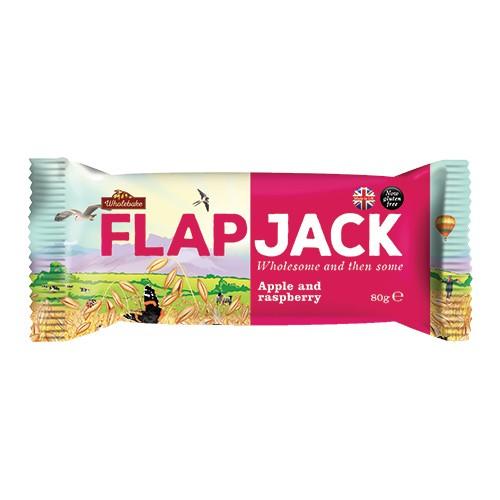 Flapjack med Æble og Hindbær - 80 Gram fra Wholebake