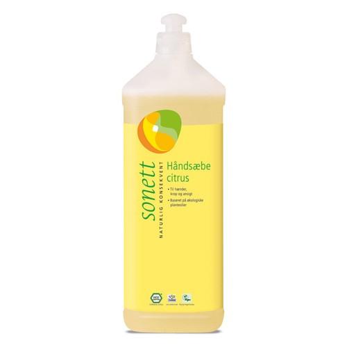 Citrus Håndsæbe 1 Ltr - Økologisk Plejeprodukt