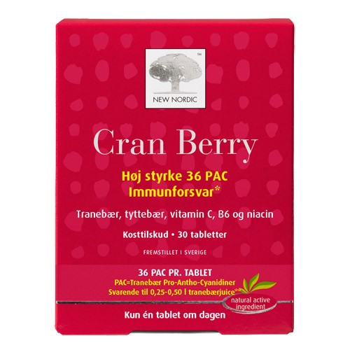 Cran Berry 30 Tabletter - Sundhedsboost fra New Nordic