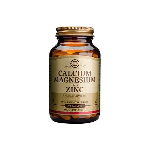 Calcium Magnesium Zink 100 Tab - Sundhedsboost fra Solgar