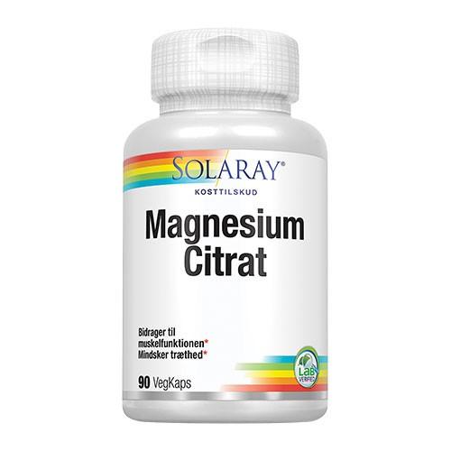 Magnesium Citrat 90 Kapsler - Sundhedsboost fra Solaray