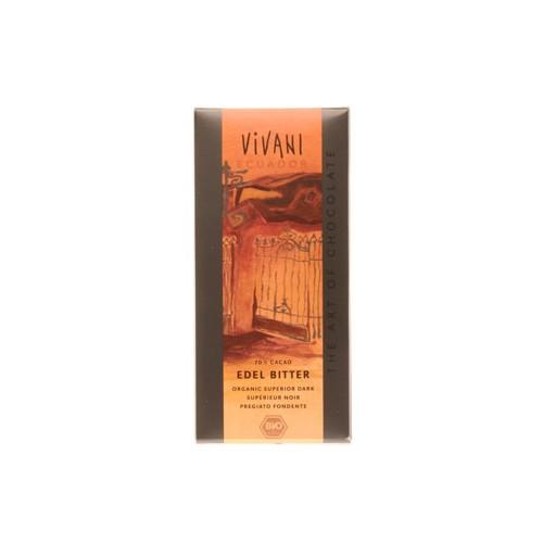 Økologisk Ædelbitter Chokolade 70% Kakao - 100 Gram