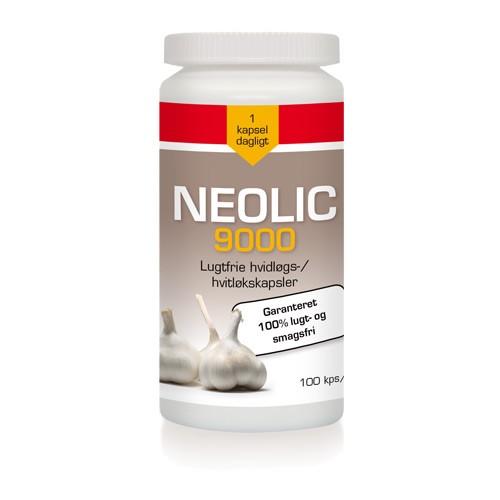 Neolic 9000 - 100 Kapsler med Hvidløg til Sundhed