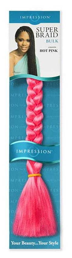 Impression Super Braid - Hot Pink Syntetisk Hår til Fletninger