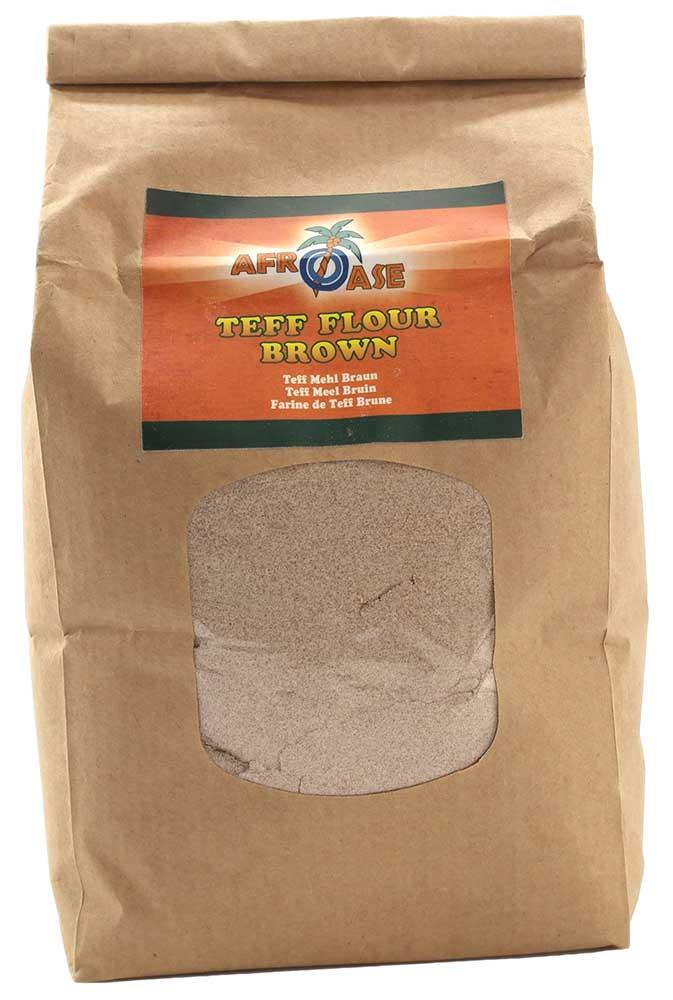 Afroase Teff Mel Brun 1 Kg - Glutenfri Alternativ