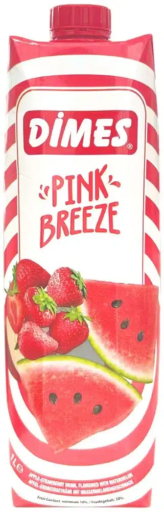 Dimes Pink Breeze Drik 1 L - Forfriskende æblejuice med bær