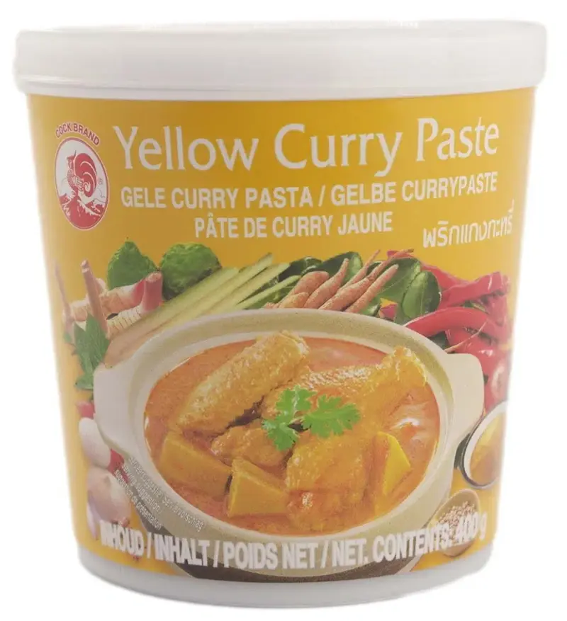 Cock Brand Gul Karry Pasta 400 G - Perfekt til Thai Madlavning