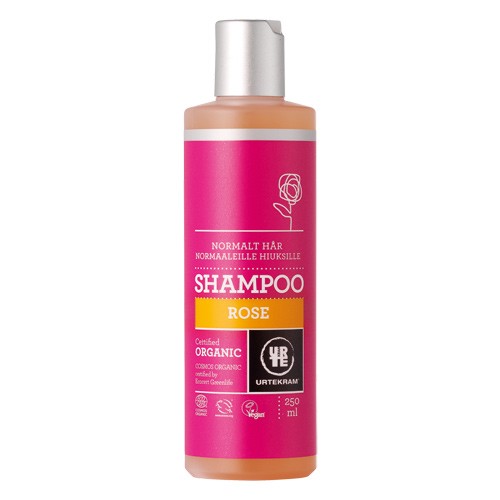 Økologisk Rose Shampoo til Normalt Hår - 250 ml