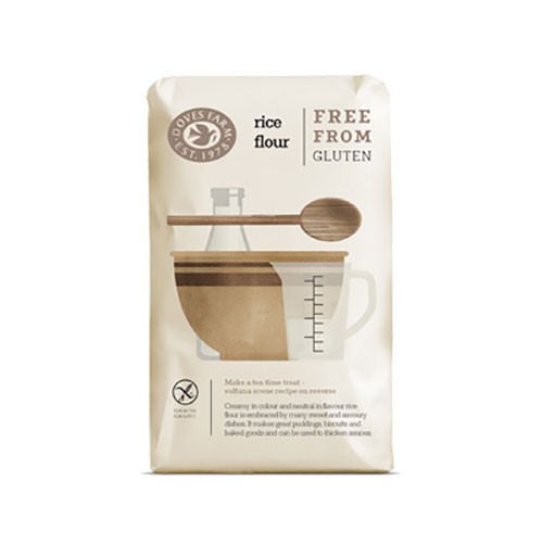 Økologisk Rismel Glutenfri 1 Kg fra Doves Farm