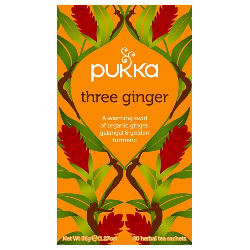 Økologisk Three Ginger Tea - 20 Breve fra Pukka