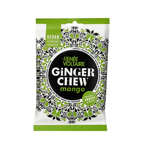 Ginger Chews med Mango - 120 Gram fra Renée Voltaire