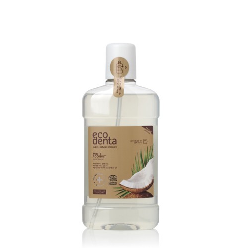 Ecodenta Mundskyl med Mint og Kokos 500 ml - Økologisk