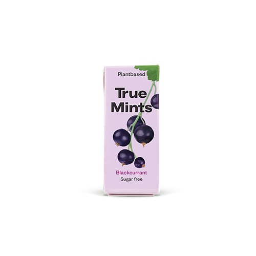 Blackcurrant True Mints Pastiller - 13 Gram fra True Gum