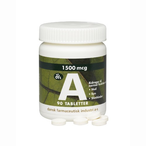 A-Vitamin 1500 Mcg 90 Tabletter - Dansk Kvalitet