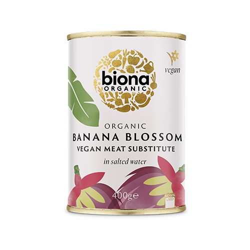 Økologisk Bananblomst i Saltet Vand - 400 Gram fra Biona