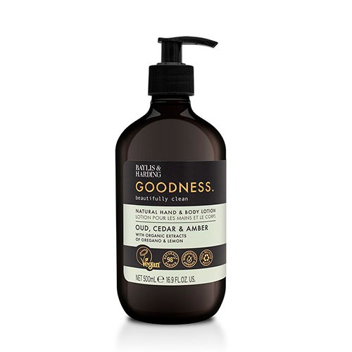 Hånd- og Body Lotion med Oud, Cedar & Amber - 500 ml