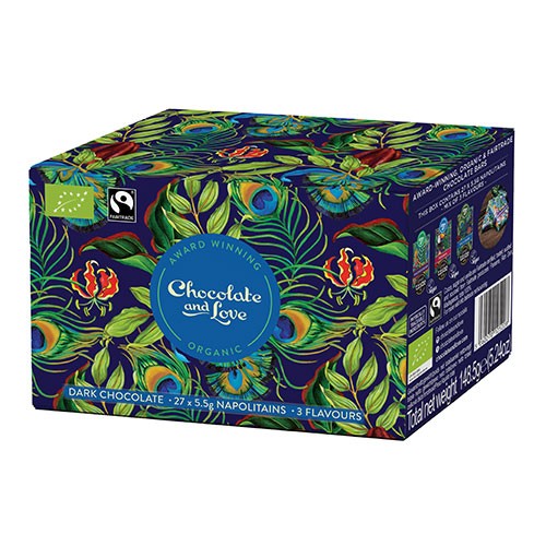 Økologisk Rich Dark Chokolade Ballotin - 148 Gram