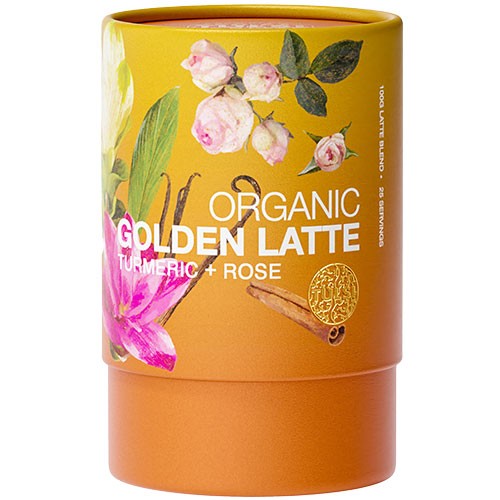 Økologisk Golden Latte med Gurkemeje og Rose - 100 Gram