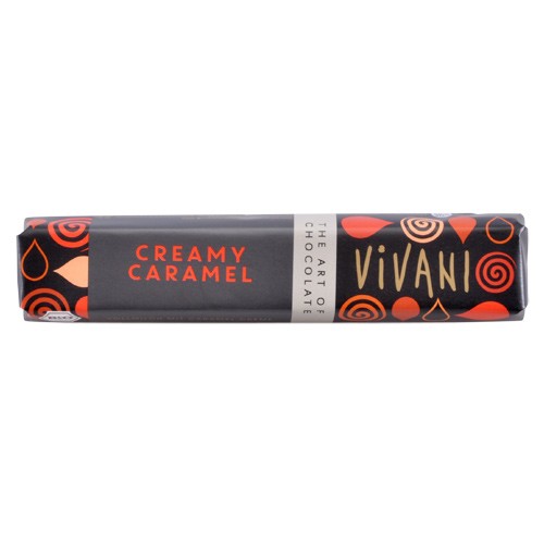 Økologisk Creamy Caramel Bar - 40 Gram fra Vivani