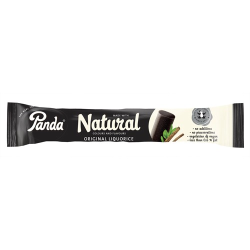 Naturlige lakridsstænger 32 g fra Panda - Økologisk snack