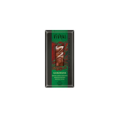 Økologisk Chokolade med Hel Nød - 100 Gram fra Vivani