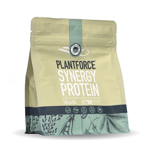 Protein Vanilje    400 Gram     Synergy fra Plantforce