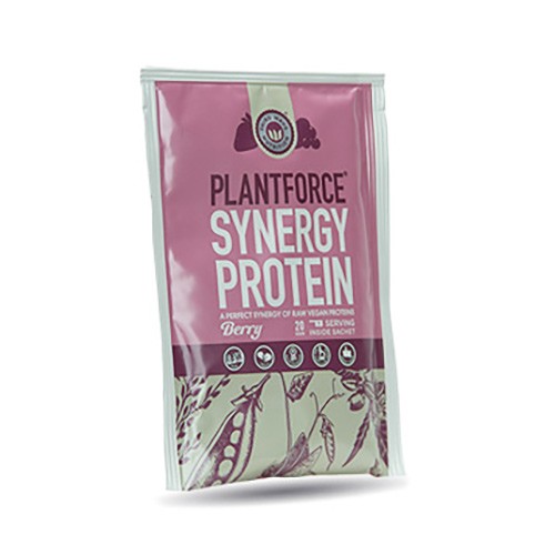 Protein Bær Synergy   20 Gram   Plantforce fra Henna