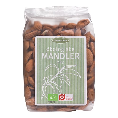 Mandler økologisk   200 Gram     fra Spis økologisk