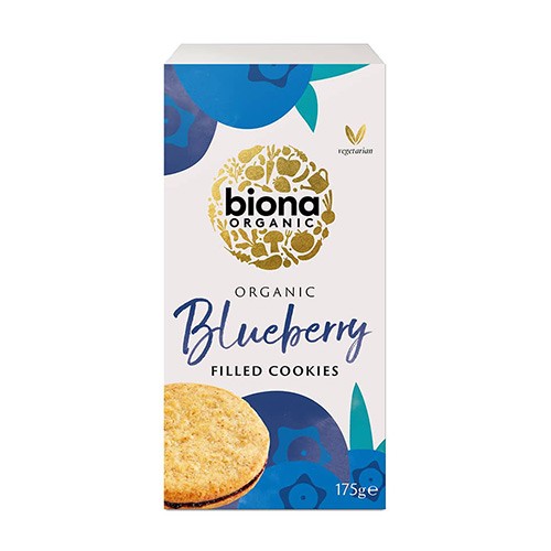 Blåbærsnitter   økologisk    175 Gram     fra Biona Organic