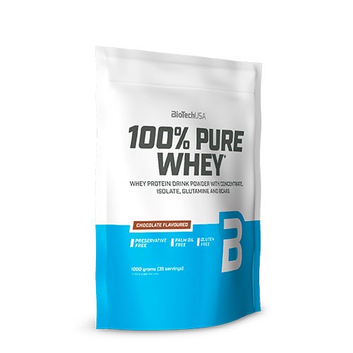 100% Pure Whey Protein Pulver Chocolate   454 Gram fra Biotechusa