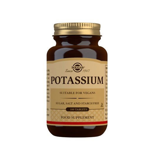 Kalium Potassium 99 Mg   100 Tabletter      fra Solgar